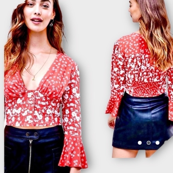 Free People Lady Bohemian Printed Blouse - Picture 3 of 10
